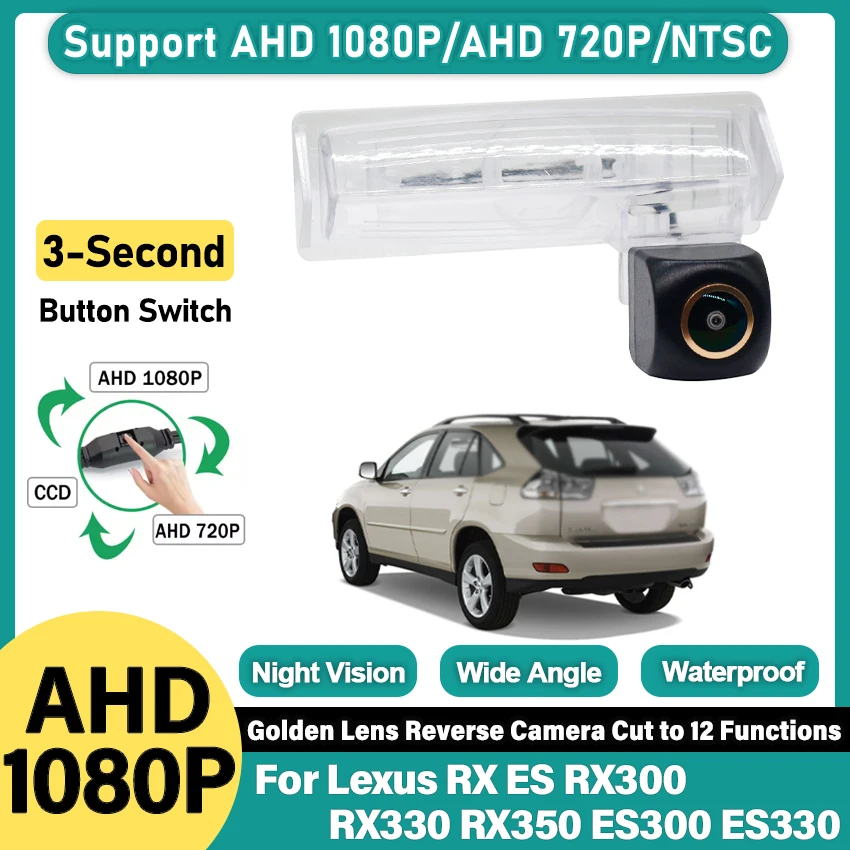 

Камера заднего вида для Lexus RX ES RX300 RX330 RX350 ES300 ES330, 170 градусов, 1920x1080P