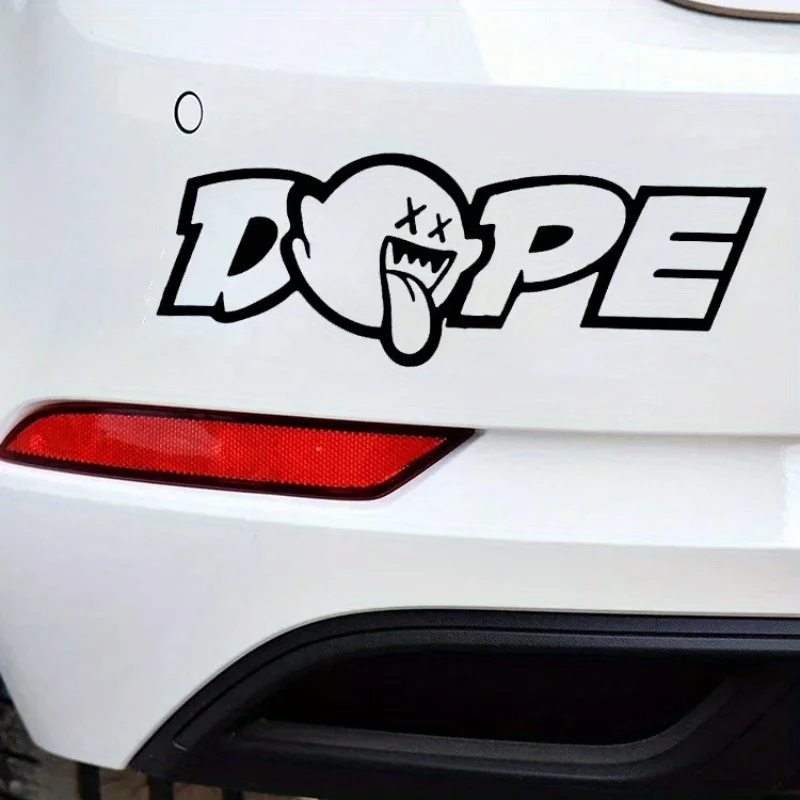 

High-Quality Black 'Dope' Design Sticker for Cars, Trucks & SUVs – Waterproof Vinyl Deca