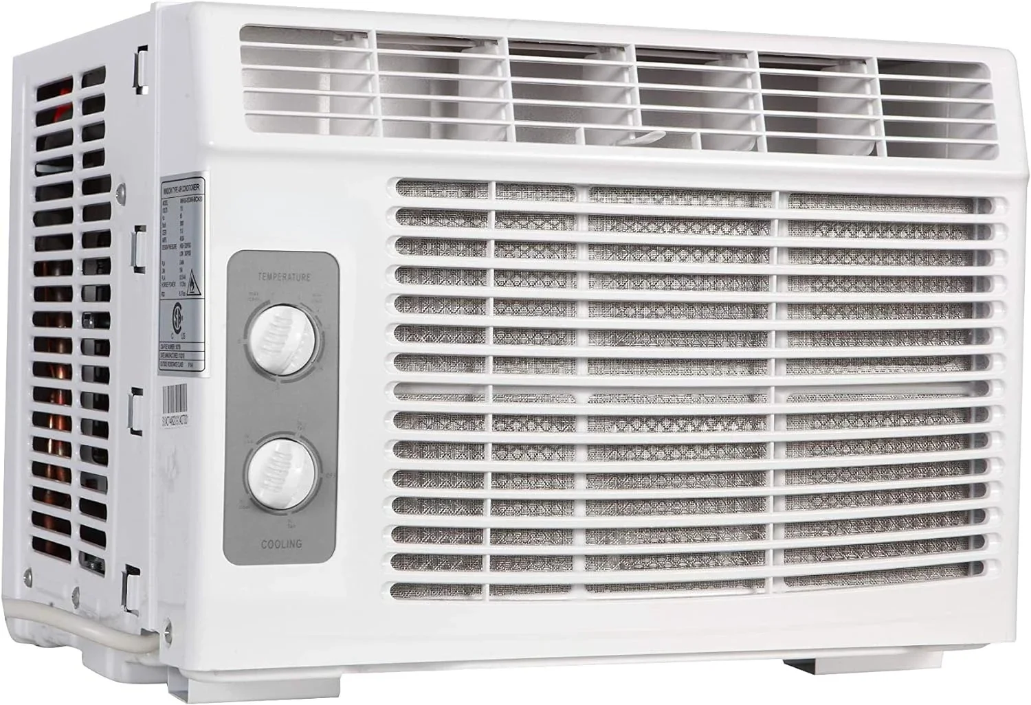 

Efficient Basics 5000 BTU White Window Mounted Air Conditioner with Mechanical Control rapidly cools up to 150 square feet. Idea