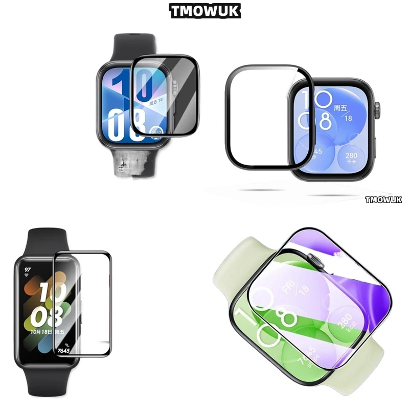 

For Huawei Band 6 7 8 9 10 B6 B7 Watch D2 Fit 3 4 Pro Special Edition Full Cover Flexible Screen Film 3D Curved Protector