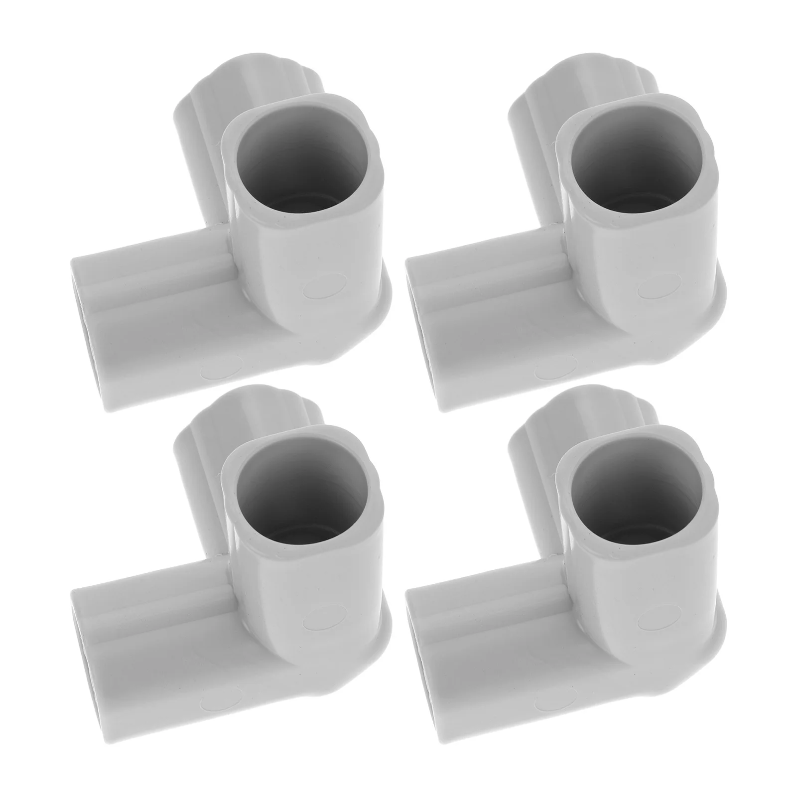 4 Stuks 3 Way Pvc Fitting Connector Voor Meubels Kas Tent Frame Lichtgrijs Duurzaam Stalen Pijp T-vormige Elleboog gezamenlijke Box