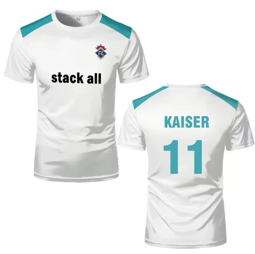 Anime Blue Lock Trikot 3D Sae Print Fans Cosplay Fußball T-Shirts Herren Damen Sport Kurzarm T-Shirts Oversized Harajuku Y2k Top – Detail 10