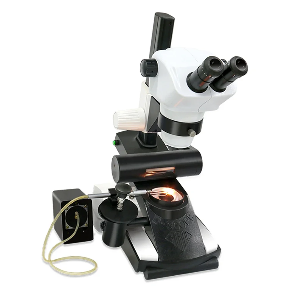 Gemológico estereoscópico binocular óptico multifuncional preciso de laboratório com microscópio D-Scope de alta resolução