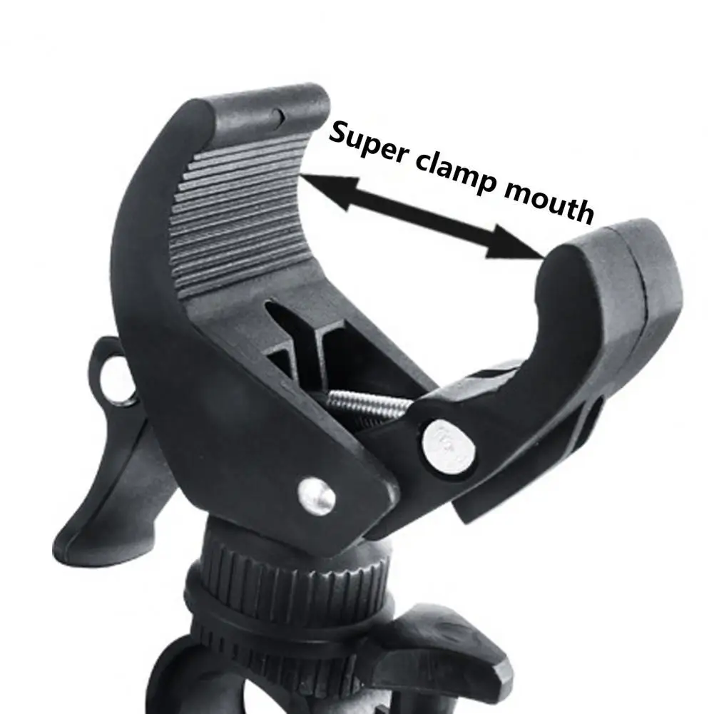 Useful Bike Lamp Holder  Clip Firmly Good Toughness Bicycle Light Bracket  Corrosion Resistant Bike Lamp Holder