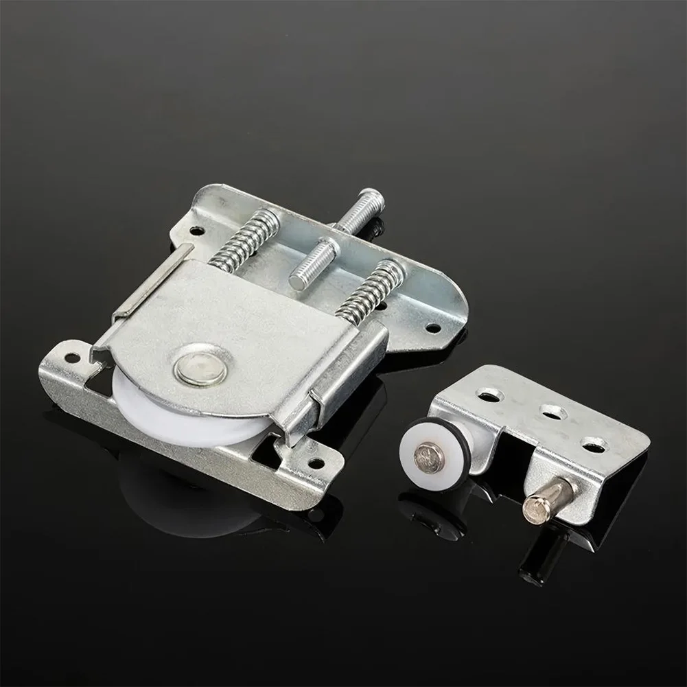 2 قطعة بكرات الباب المنزلق لخزائن الملابس والخزائن تتميز بعجلات قابلة للتعديل لوظيفة الباب المنزلق الهادئة وغير جهد #1