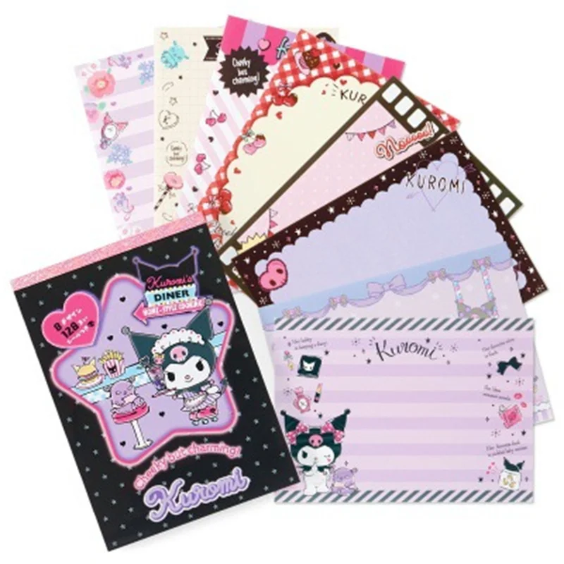 Kawaii Cartoon Hello Kitty Sticky Notes Cute My Melody Kuromi Cinnamoroll Notebook Children\'s Stationery Gifts