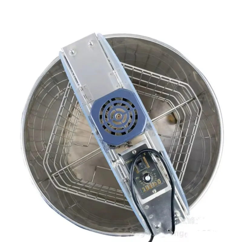 آلة استخراج العسل الكهربائية لتربية النحل 4 إطارات فاصل العسل سبينر محرك الطرد المركزي الأساسية حالة جديدة #4