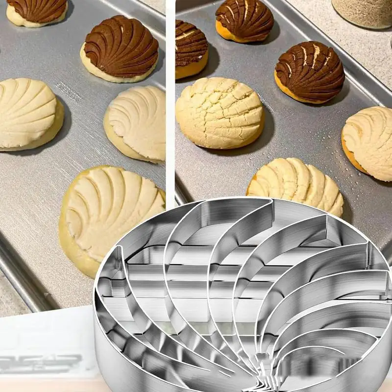 2 In 1 Steel Mexican Round Bread Mold Handmade Bread Biscuit Kitchen DIY Baking Pig-Shaped Mold Pastry Bread Tools