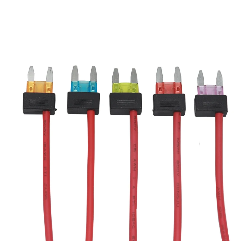 【5-1PCS】32V Mini ATM APM Blade Simple Safety Device 3A 5A 10A 15A 20A Car Fuse Holder Add-a-circuit TAP Adapter