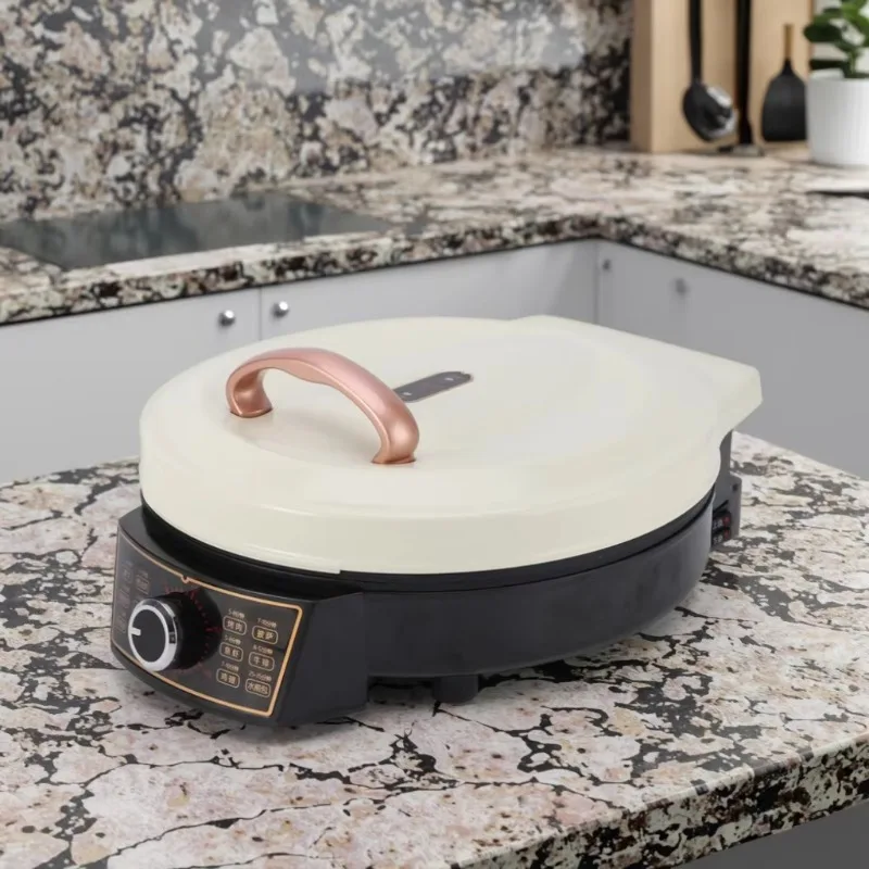 14-Inch Commercial Pizza Machine Non-stick Coating Double Sided Fried Baking Household Portable Pizza Machine