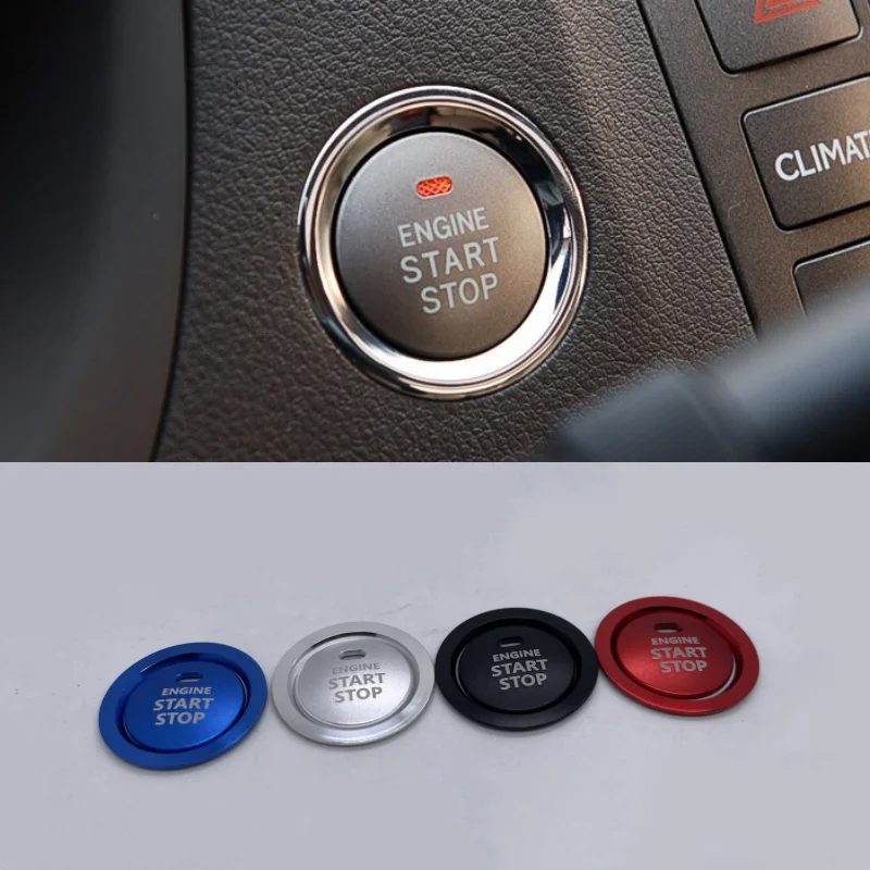 For Lexus 2006 2010 2012 ES 350 240 car cab center console one touch ignition button key switch Decorative sticker aluminum prot