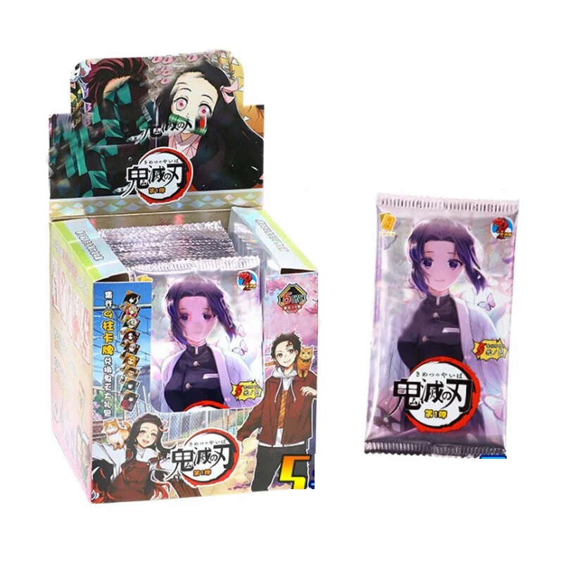 Carte Demon Slayer Set completo Diamond Flash Rare SSP SP Carta Tanjirou Kamado Nezuko Collezione di personaggi Carta Giocattolo per bambini Regalo