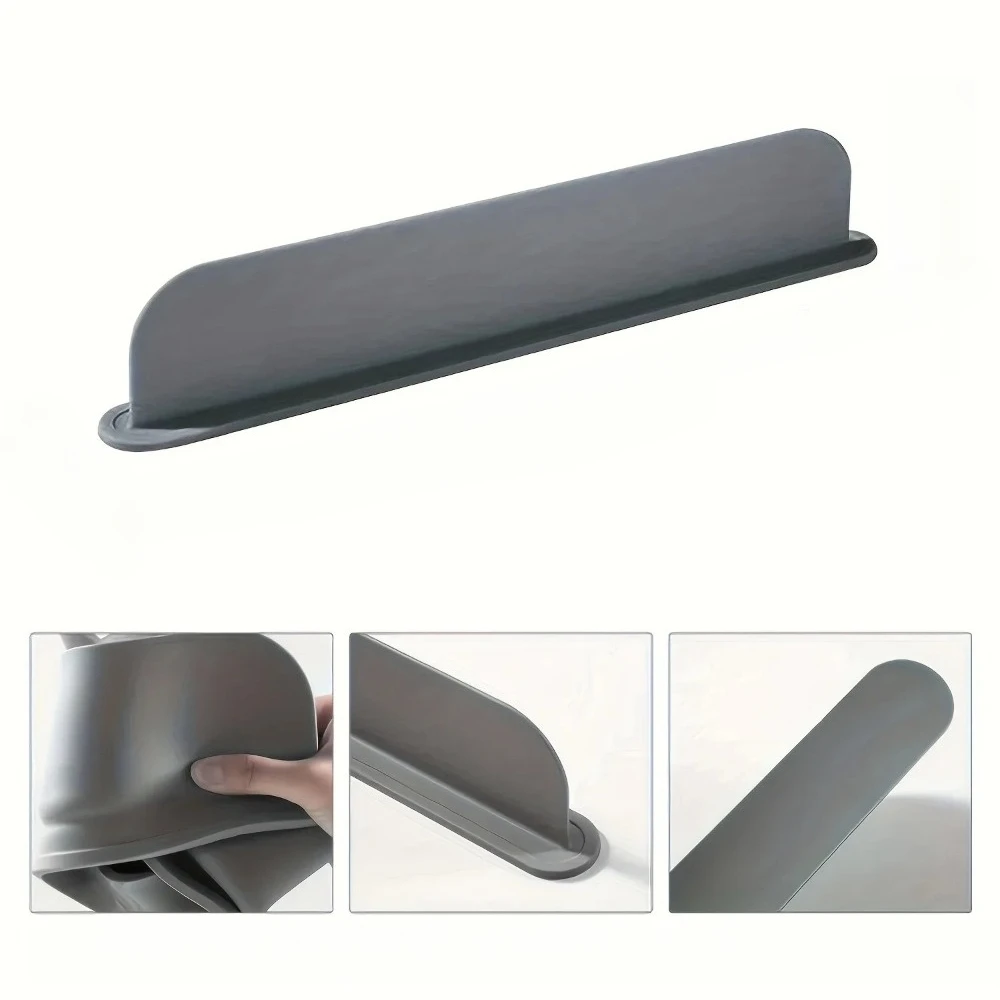 

Reusable Waterproof Board Sink Splash Guard Silicone Countertop Water Baffle for Handwashing Sinks Vegetable Basins Bathroom