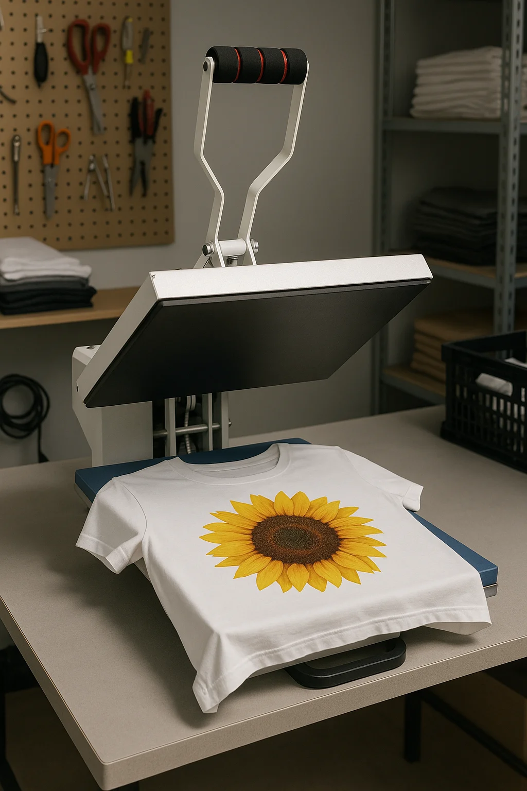 

38x38cm Heat Press Machine T-Shirt Transfer Printing Ironing Press for Clothing Vinyl Rhinestone Label Embossing