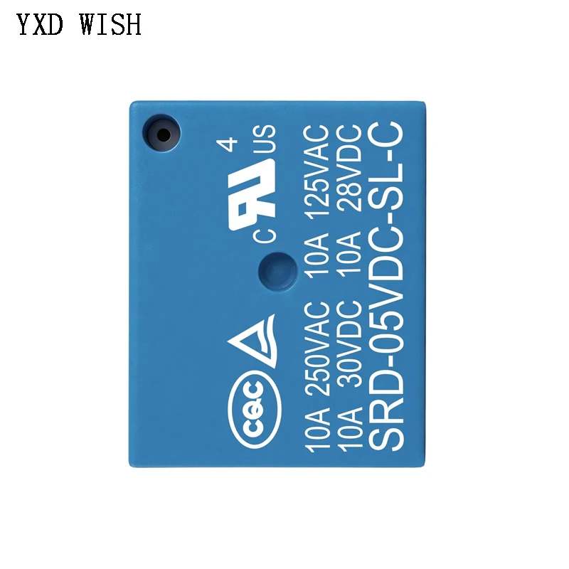 10 PCS Mini 5 Pins SRD-05VDC-SL-C SRD-12VDC-SL-C SRD-24VDC-SL-C Relais Rele Relay 10A 5V 12V 24V DC