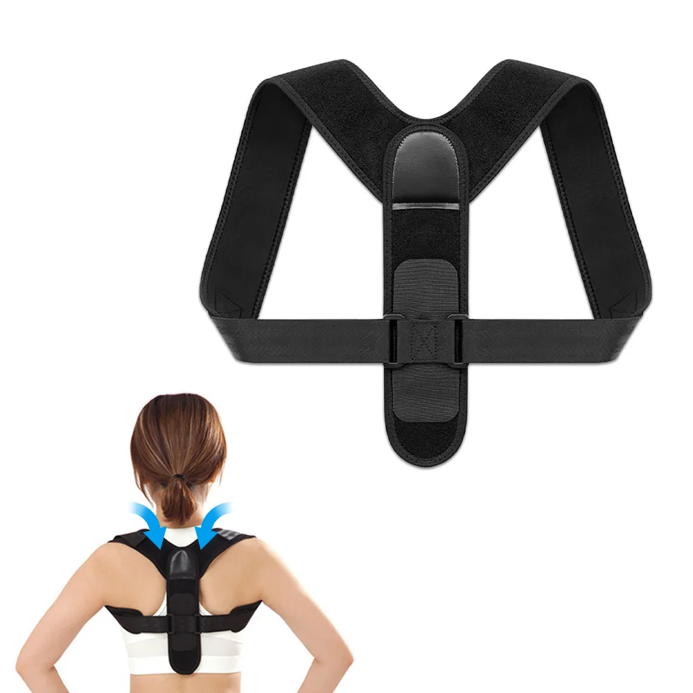 

Регулируемый пояс для коррекции осанки спины, плеч, поддержка позвоночника, изменение формы тела, домашний офис, спортивный бандаж для верхней части спины и шеи