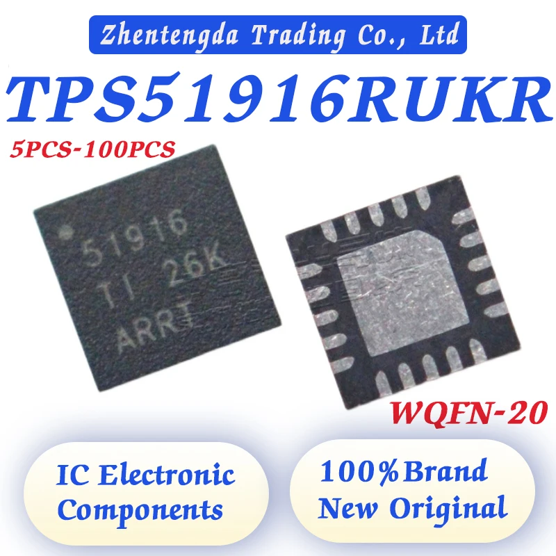 

5PCS-100PCS TPS51916RUKR TPS51916RU TPS51916 TPS 51916 IC Chip WQFN-20