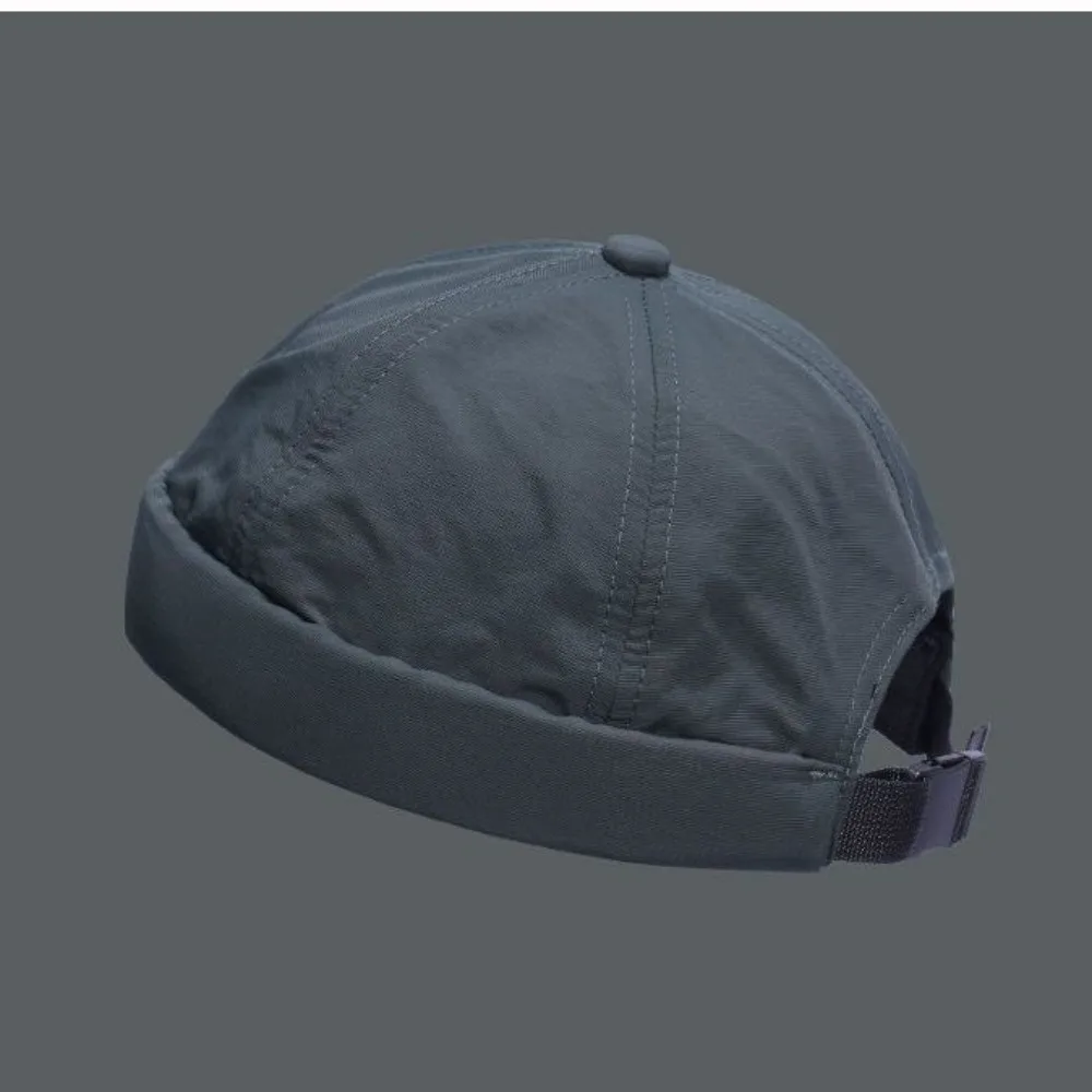 Skullcap Brimless Hat Quality Lightweight Quick Dry Retro Hat Solid Color Breathable Beanie Cap Men