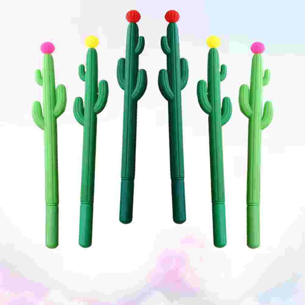 10 Pcs Come Pen Signing Pens Plant Gel Supplies Cactus Ballpoint Student Writing