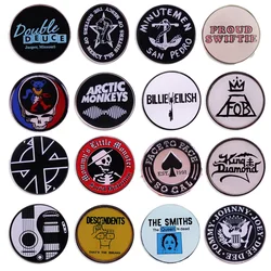 Pop Rock Band Brooch Funny Punk Music Badge Fashion Backpack Pin Fan Music Lover Jewelry Clothes Accessories Wholesale