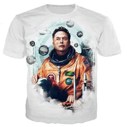 New Elon Musk Men/women Cool 3D Printed T-shirts Casual Style Tshirt Streetwear Dropshipping Oversized