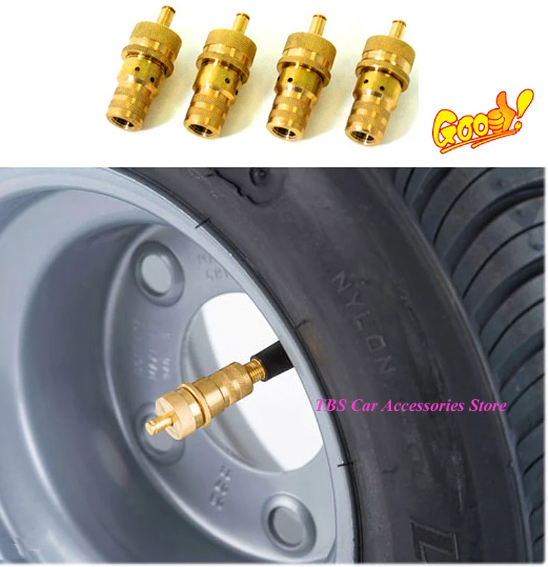 Top Quality Brass Adjustable Tire Deflator Kit 4x4 Tire Deflator Universal 4WD Off Road Accessories Type Bleed Valve 6-30PSI