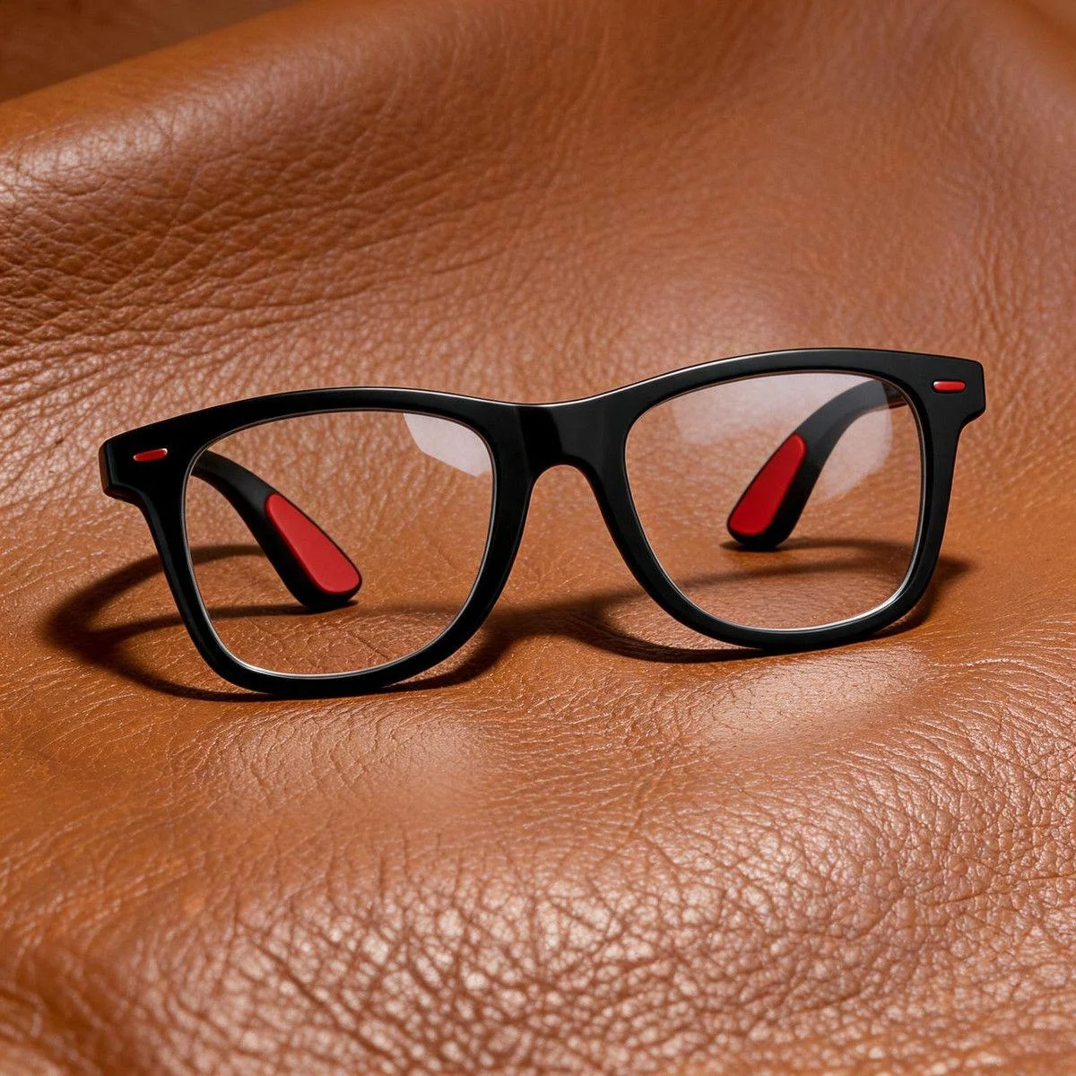 

Retro Square Reading Glasses Women Black Red Accents Anti Blue Light Reading Glasses Men For Computer Use
