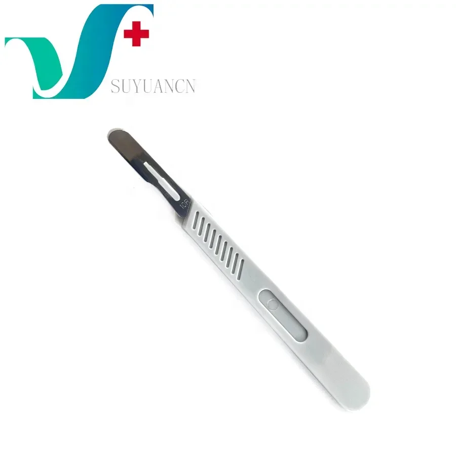 Sterilized Dermaplaning Stainless Steel Surgical 10r Blade With ABS Handle