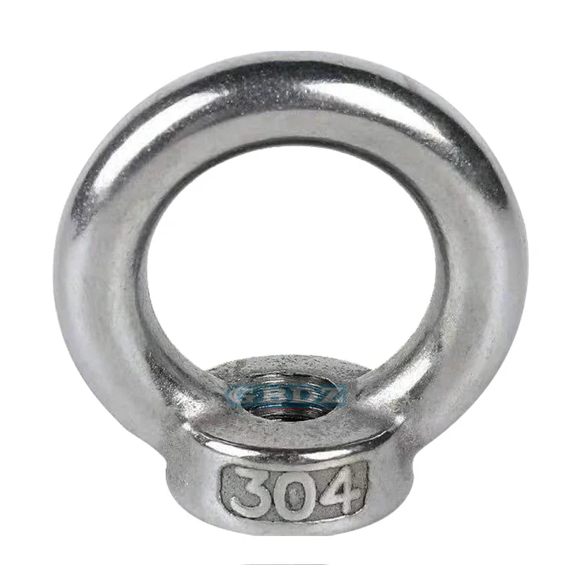 Dado ad anello di sollevamento in acciaio inossidabile 304 di vendita caldo M3-M24 con specifiche multiple adatto per macchinari/navigazioni/construzioni