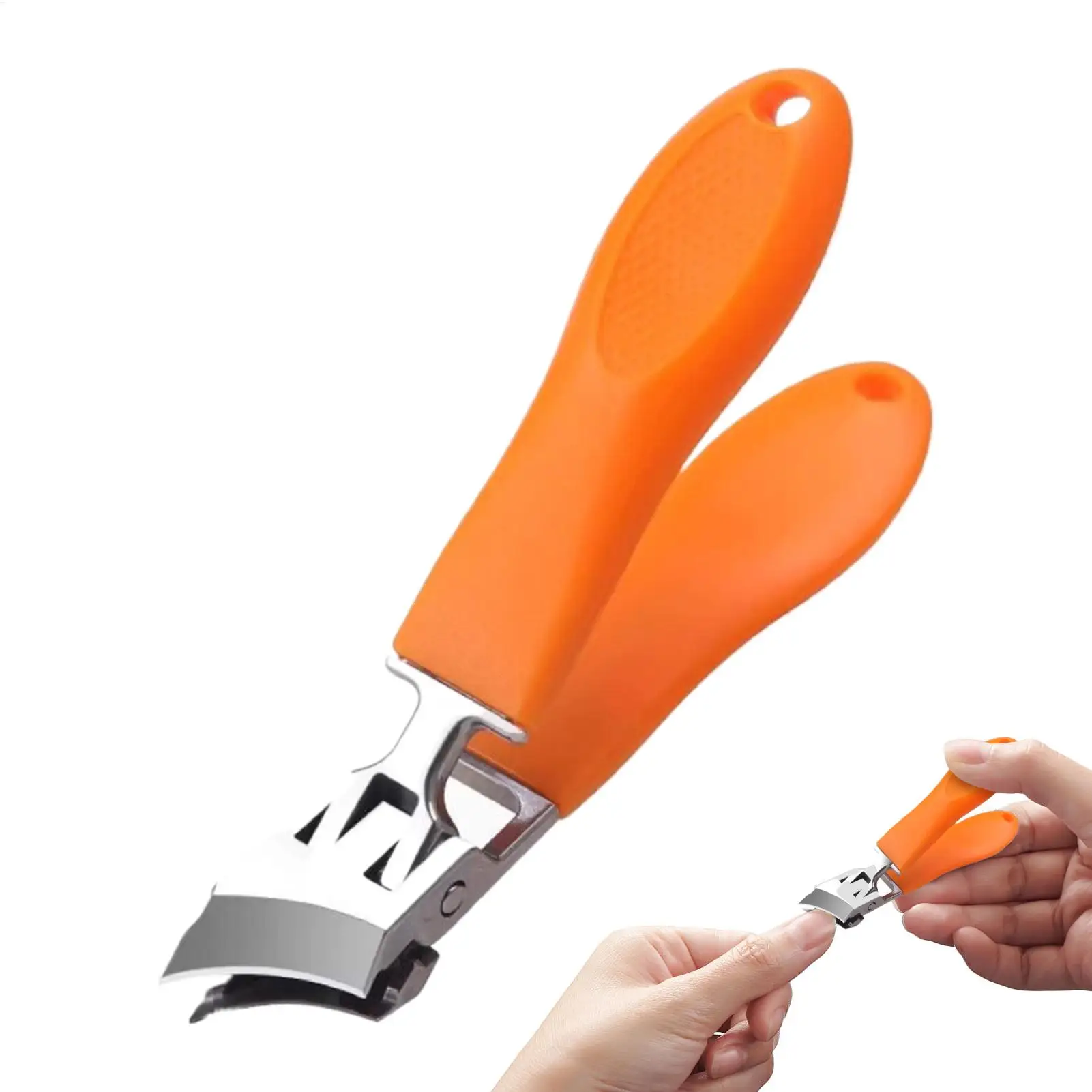 Zehennagelknipser für eingewachsene oder dicke Zehennägel, Anti-Spritz-Zehennagelzange mit Edelstahl-Ultra-Nagelknipser