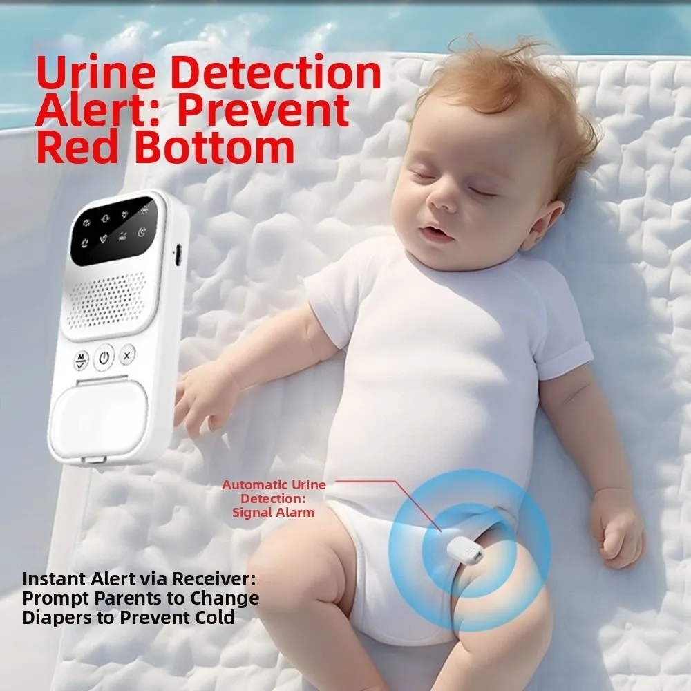 Dispositif multifonctionnel de rappel d'énurésie, bruit blanc, capteur sans fil, alarme d'humidité urinaire, son puissant, mode UV
