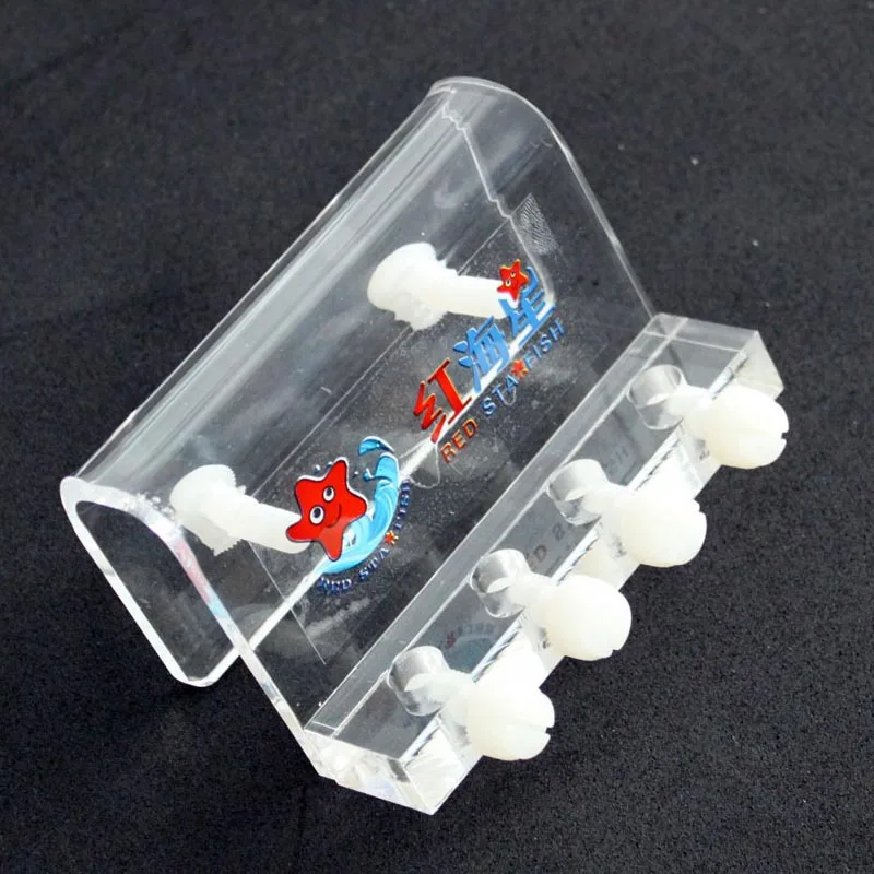 Red Starfish 4/6/8 Way Soft Tube Fixture Holder for Dosing Pump Air Pump Acrylic Made Aquarium Fish Tank Accessories 어항 악세사리