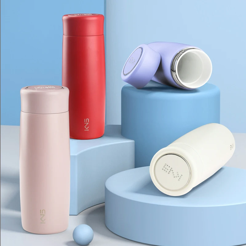 Bacteriostatic Ceramic Inner Tank Thermos Cup Tea Separation Simple Portable Small Capacity Water Bottle 280ml Gift Customizatio