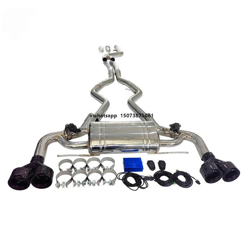 304 Stainless Steel Catback Muffler Exhaust System for  M340i G20 B58 Double Out Exhaust Equal Length