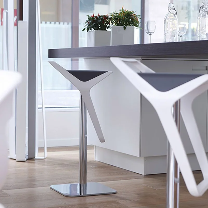 

Nordic minimalist master designer metal bar chair small apartment living room dining room lift bar chair