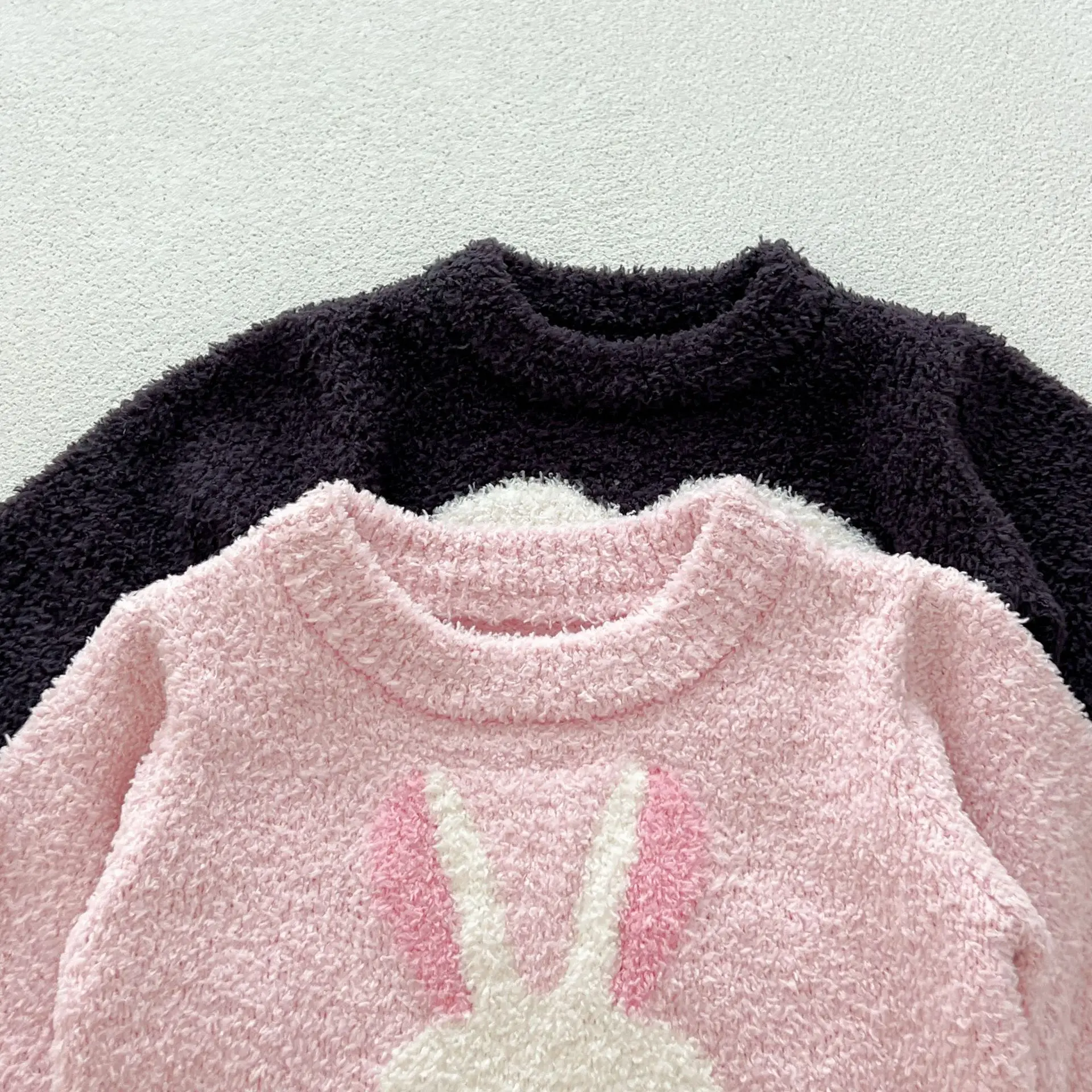 2psc Autumn Newborn Infant Baby Girls Boy Knitted Sweater+Knitted Trousers Cartoon Penguin Rabbit Set Kids Fashion Baby Clothing