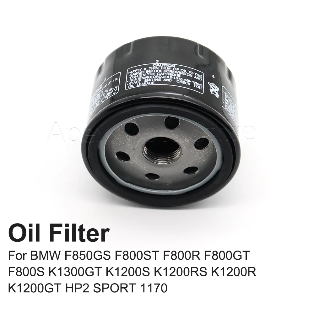 

Motorcycle Accessories Oil Filter For BMW F850GS F800ST F800R F800GT F800S K1300GT K1200S K1200RS K1200R K1200GT HP2 SPORT 1170