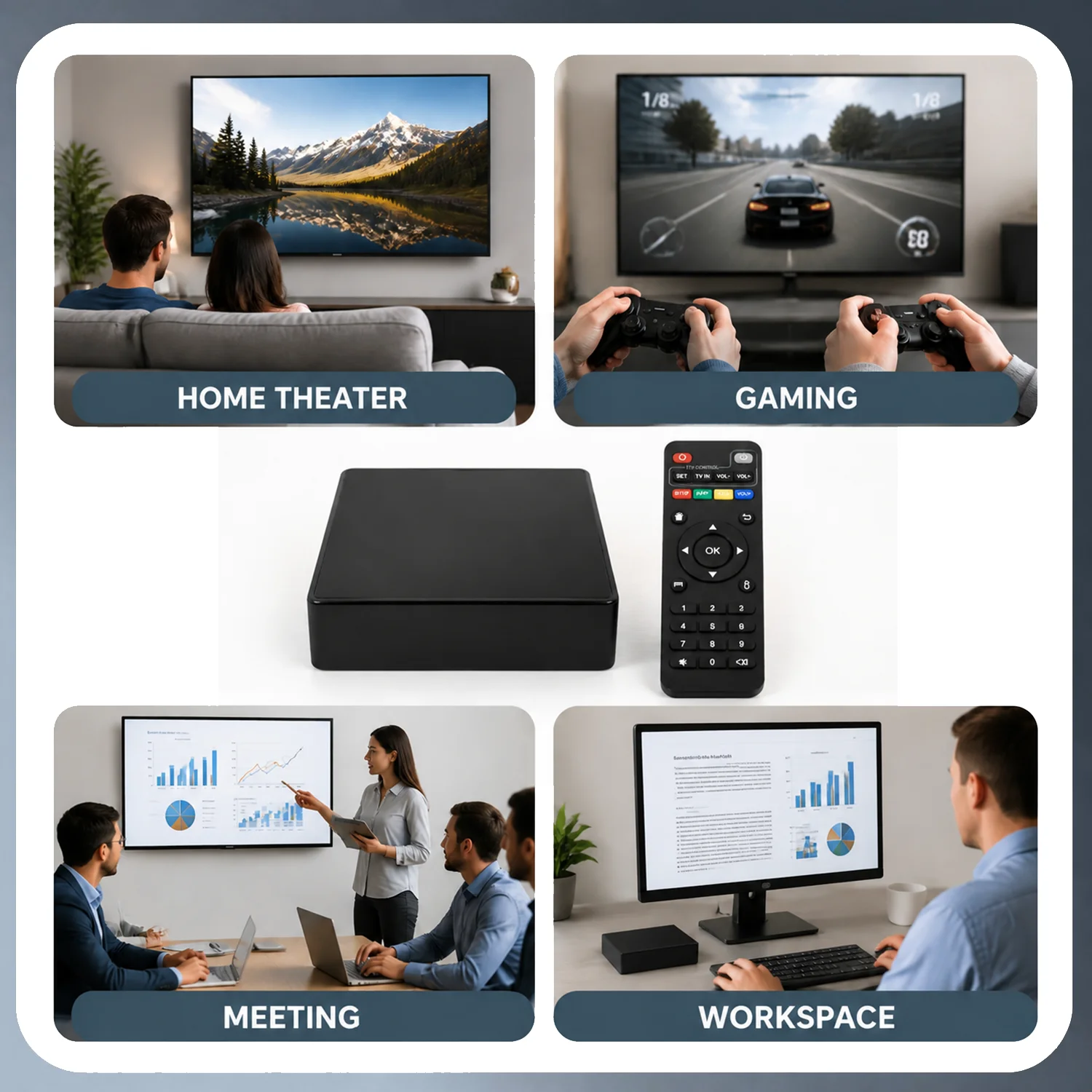 R117 Android 11 TV Box 4K, RK3566 2GB/32GB 4GB/32GB, 5G Wi-Fi 1000M LAN USB 3.0, Airplay Miracast DLNA, 4K HDR Video Decoder, Ne