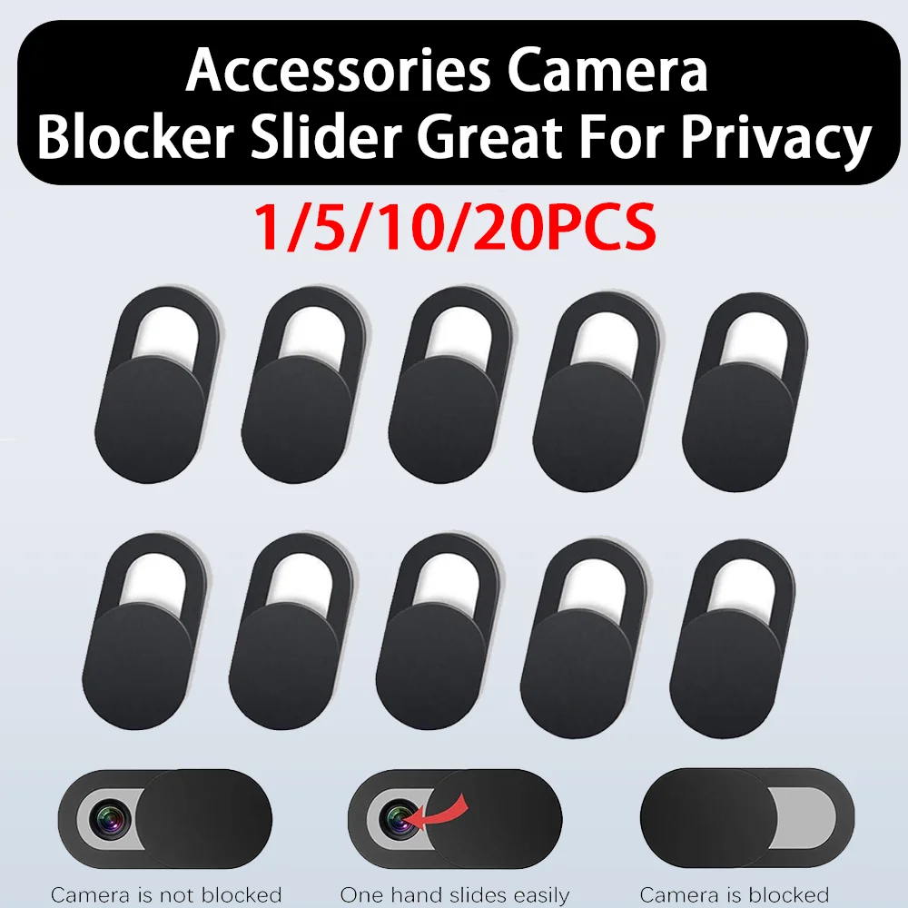 

1/5/10/20PCS Phone Lens Sliding Webcam Laptop Camera Cover Slider Antispy For iPad PC Macbook Tablet Lenses Privacy Sticker