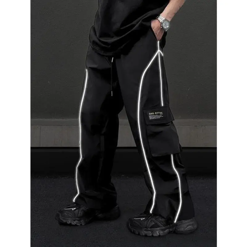 جديد الرجال عارضة NS السراويل عالية الخصر مستقيم الساق الكورية Sle محايد عالية الجودة النسيج ex البضائع السراويل #4