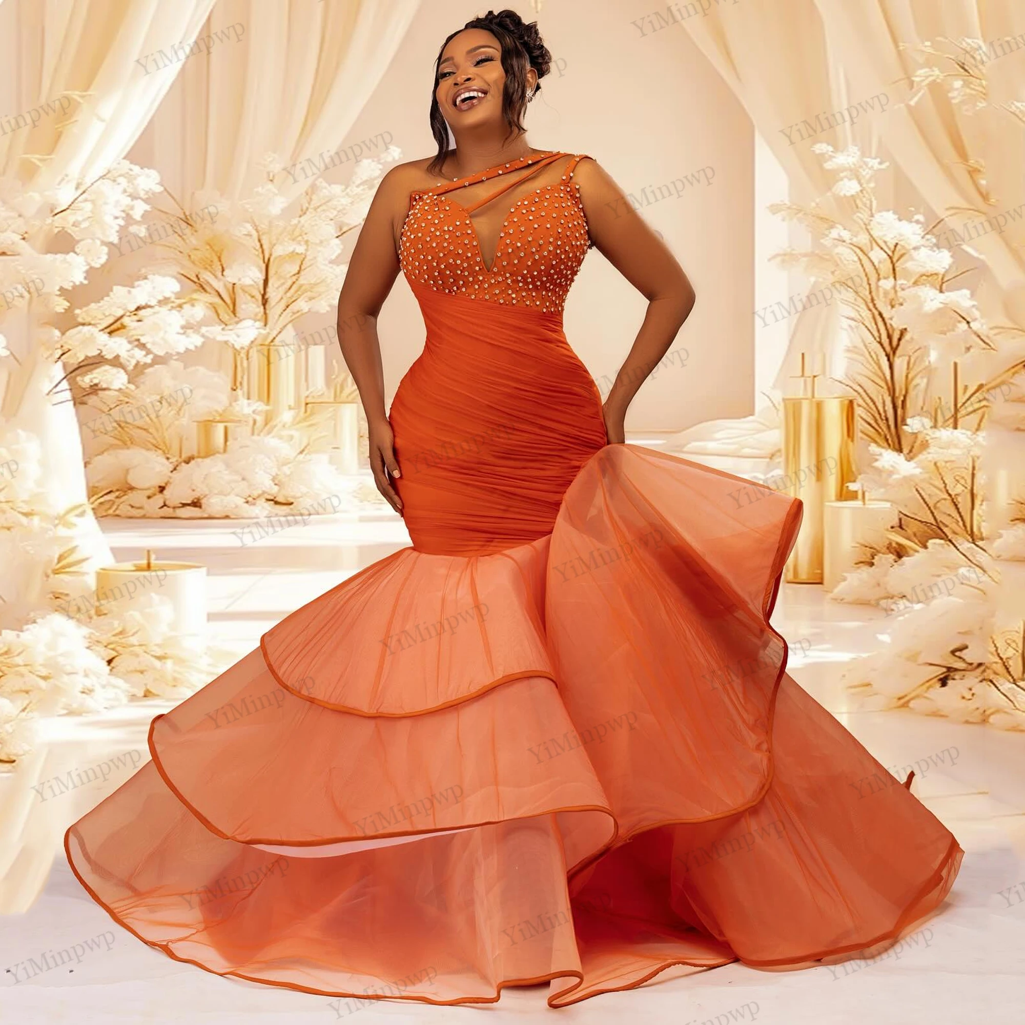 

Crystal Evening Dresses For Black Women Spaghetti Straps Corset Back Prom Gowns Mermaid vestidos de fiesta elegante Customized