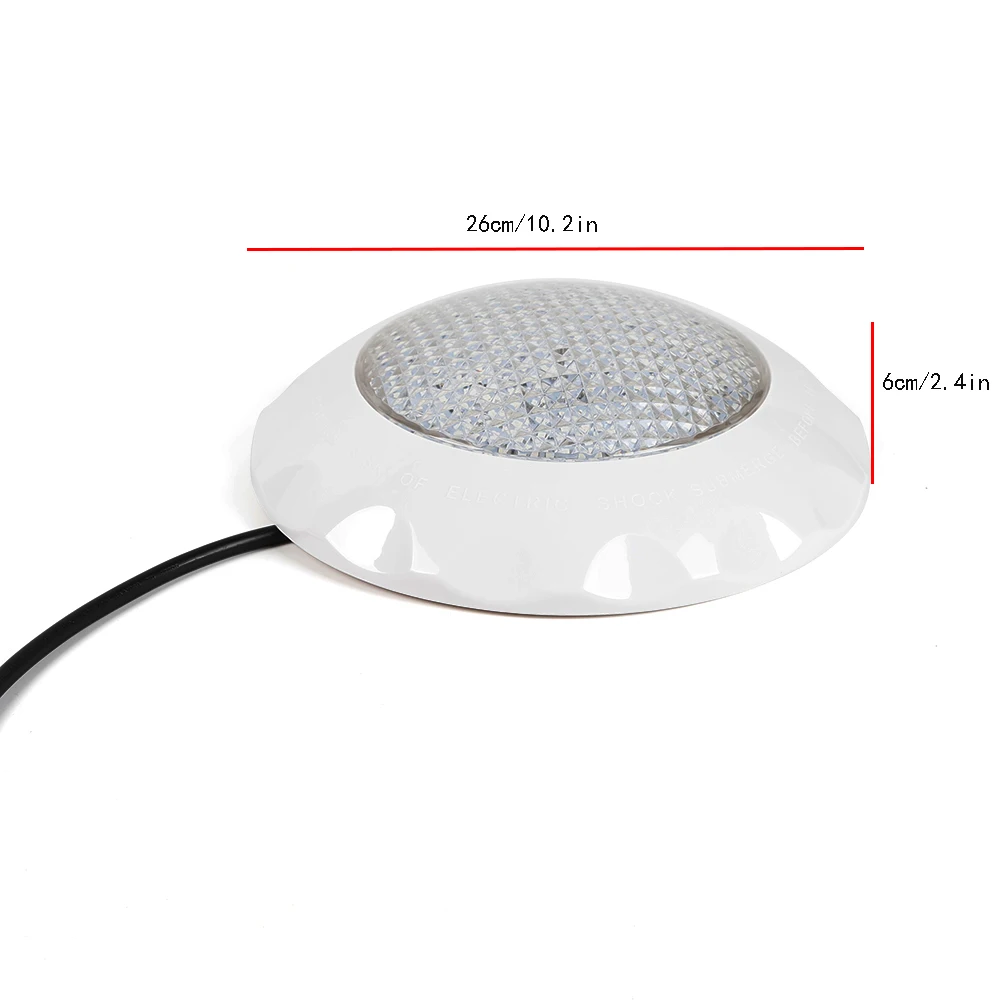 LED-Schwimmbadleuchte mit Fernbedienung, 45 W, RGB, mehrfarbig, für den Außenbereich, LED, Unterwasser, IP68, wasserdichte Lampe, AC 12 V