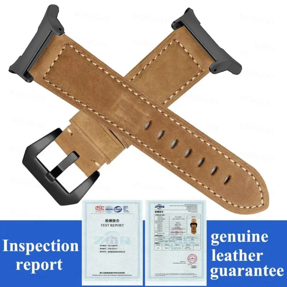 Genuine Leather Strap for Samsung Galaxy Watch Ultra 47mm 7 Quick Release Strap for Galaxy Watch 7 Ultra Watchband 22mm