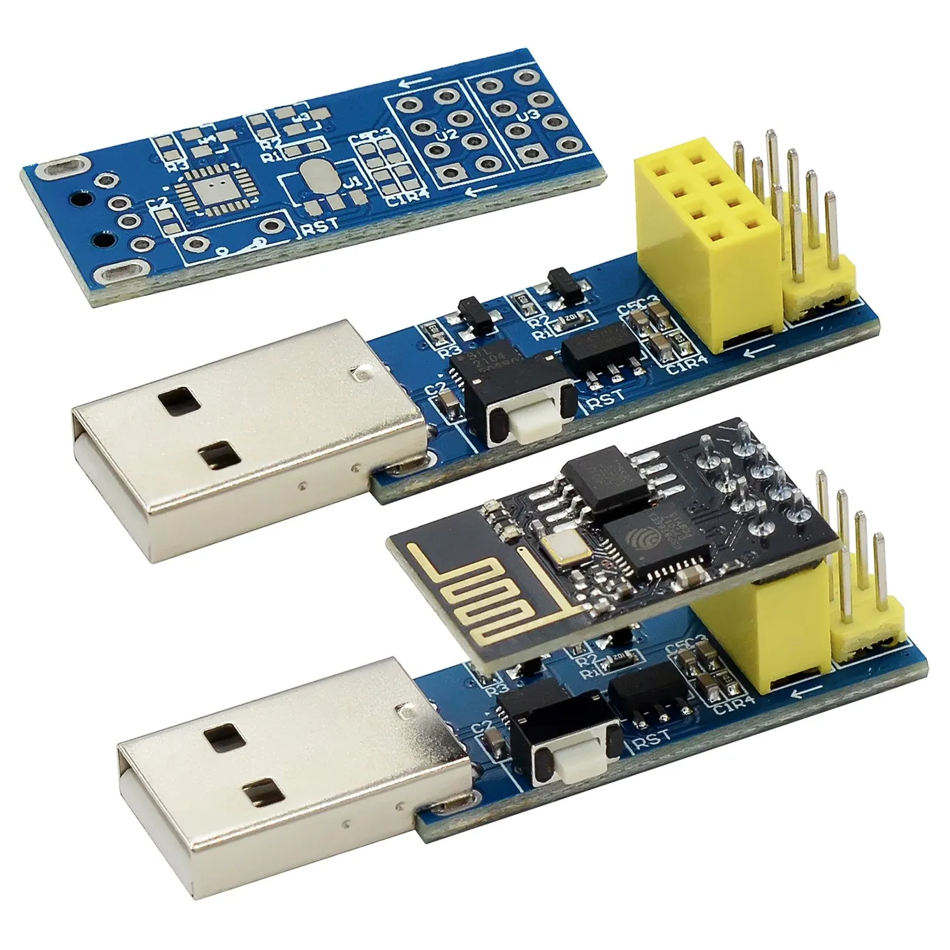 ESP8266 ESP-01/ESP-01S WIFI Module Adapter Download Debug FOR ST-Link Kit IDE USB to ESP8266 ESP-01s DIY Kit for Arduino