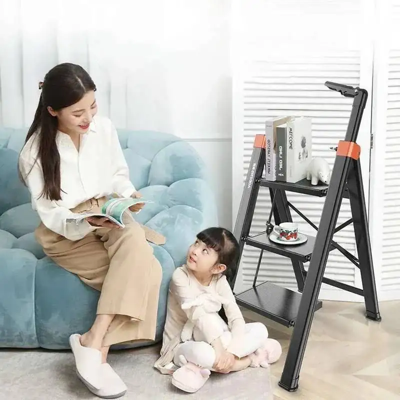 

Telescopic Step Ladders Folding Aluminium Ladders Thickened Multifunctional Step Stools Kitchen Step Stool Simple Home Furniture