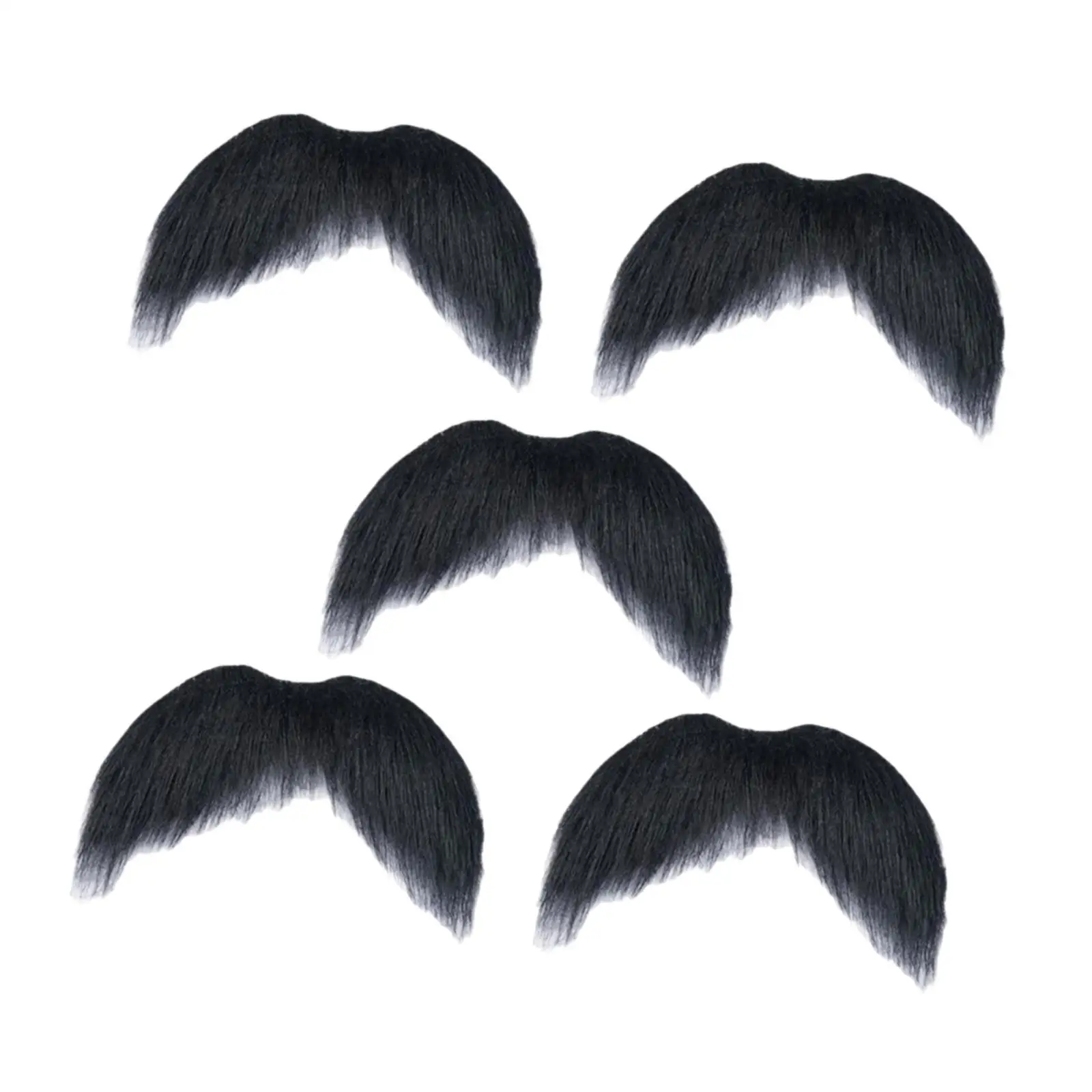 5 ชิ้นหนวดปลอมแต่งตัวเครื่องแต่งกายอุปกรณ์เสริมสำหรับแกล้งเล่นชาย