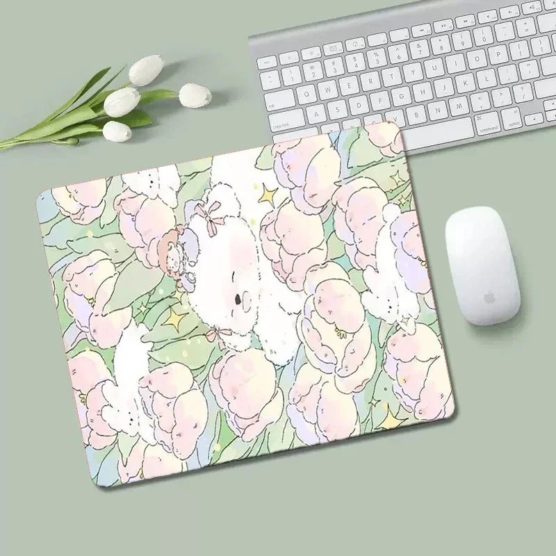 Home office Non-Slip mouse pads Flower Cute Mousemat small Keyboard Pad  Company Desk  computer Kawaii Mouse mats