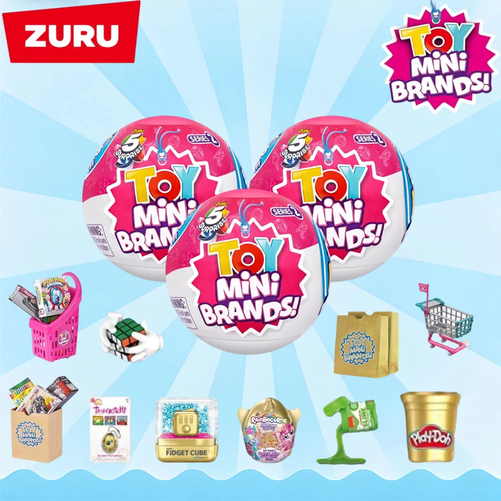 

Игрушки Zuru 5 Surprise Toy Mini Brands Supermarket, серия 2, загадочные капсулы, настоящие миниатюрные коллекционные фигурки, магазин