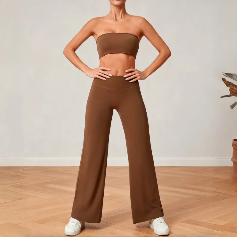 

Женский комплект для йоги, обертывание груди, утягивающий спортивный комплект для спины, украшающий спортивный комплект, одежда для отдыха на открытом воздухе, бега, фитнеса