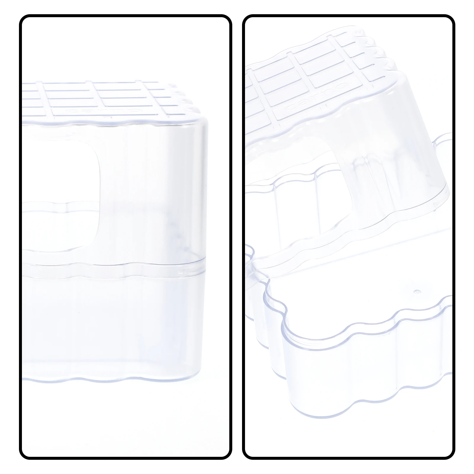 

Clear Hamster Bathtub Transparent Chinchilla Bathtub Wear-Resistant Multi-Function Sand Box Smooth Edges Anti-Skid Bottom Cage
